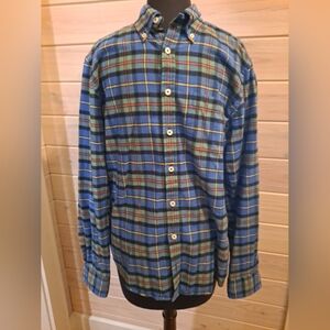 Brooks Brother's Men's Flannel Long Sleeve Shirt. Milano Fit. Size Medium